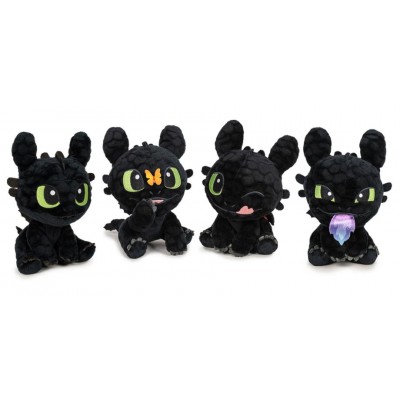 (Mis 3+) DRAGON TRAINER 4 (HTTYD) Toothless Expressions Peluche 30cm – 4ass…x12